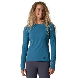 Mountain Hardwear Mountain Stretch Long Sleeve Crew Women's in Caspian